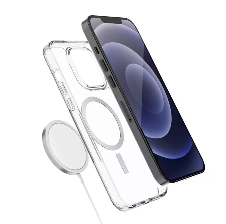 MagSafe Hülle, passend für iPhone 14 Pro Max, transparent