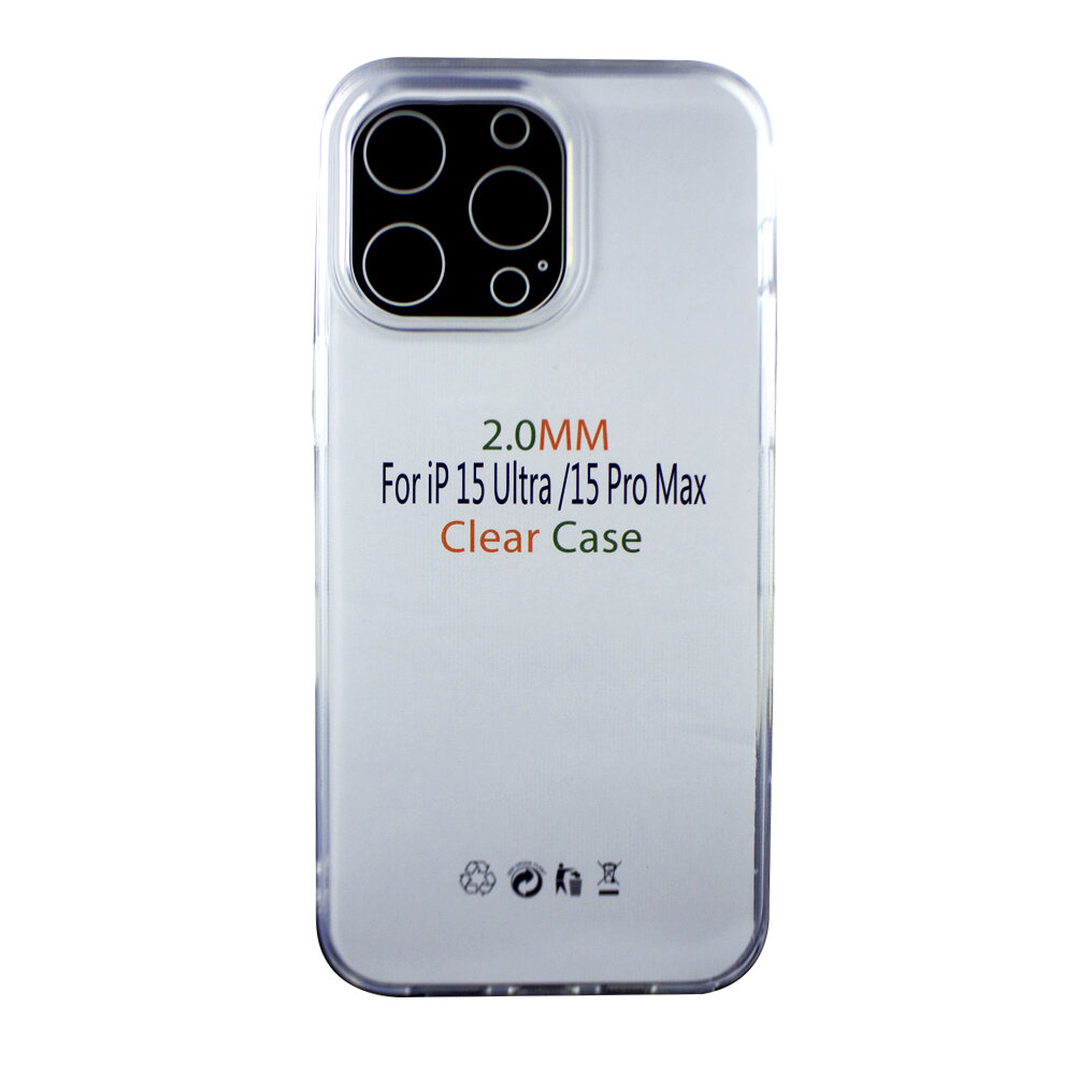 Ultra-Slim-Hülle, passend für iPhone 15 Pro Max, transparent